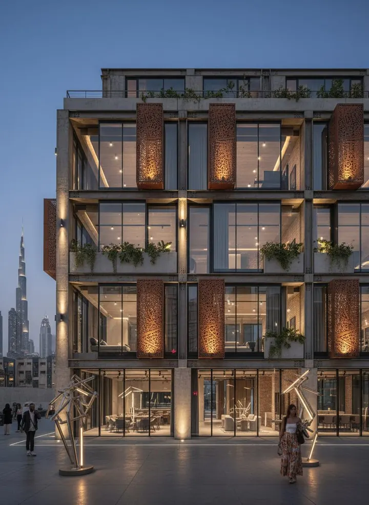 Luxury real estate and architecture in Dubai Investment Park, Dubai
